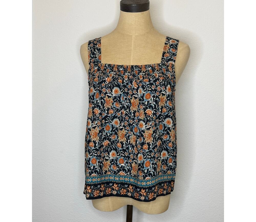 EVEREVE Floral Tank Style Top Shirt Women size XS Boho